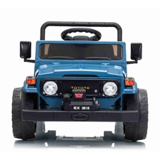 Детский электромобиль джип M 6308EBLR-4 синий с двумя моторами фото 14