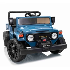 Детский электромобиль джип M 6308EBLR-4 синий с двумя моторами купить