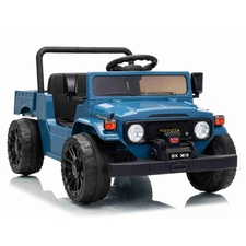 Детский электромобиль джип M 6308EBLR-4 синий с двумя моторами фото 63