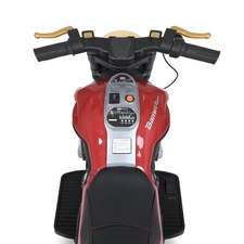 Детский электромотоцикл M 5048ELR-3 красный с двумя моторами и пультом управления фото 86