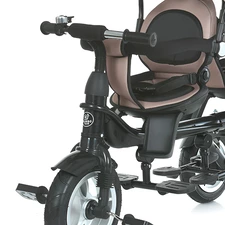 Велосипед для двойни MT 1004DUOS-3 бежевый резиновые колеса купить