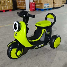 Детский мотоцикл скутер M 6298BR-5 зеленый с пультом фото 14