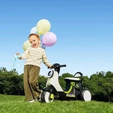 Детский мотоцикл скутер M 6298BR-5 зеленый с пультом фото 54