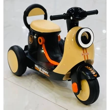 Детский мотоцикл скутер M 6298BR-13 бежевый с пультом фото 54