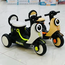 Детский мотоцикл скутер M 6298BR-13 бежевый с пультом фото 63