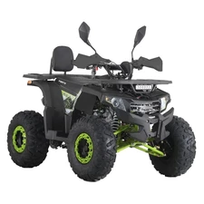 Квадроцикл на аккумуляторе HB-FC1450-2-5(MP3) черно-зеленый со спинкой
