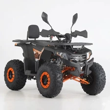 Квадроцикл Prof1 HB-FFN1450-2-7(MP3) черно-оранжевый сиденье со спинкой