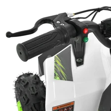 Квадроцикл на аккумуляторе HB-FFG1000-1-5 бело-зеленый мотор 1000W фото 71