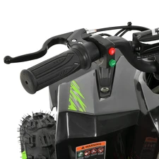 Квадроцикл на аккумуляторе HB-FFG1000-2-5 черно-зеленый мотор 1000W фото 71