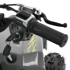 Квадроцикл на аккумуляторе HB-FFG1000-11-6 серо-желтый мотор 1000W фото 86