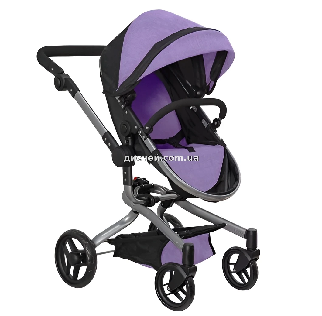Коляска для ляльки Carrello Fortuna 9695 Purple фіолетова 2 в 1 з