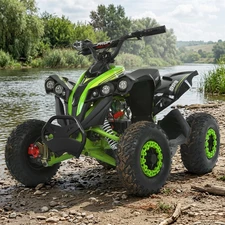 Подростковый квадроцикл HB-EATV1200Q-5(2)ST неоново-зеленый с мотором 1200W