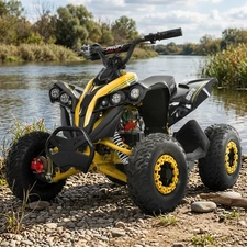 Подростковый квадроцикл HB-EATV1200Q-6ST желтый с мотором 1200W