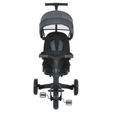 Велосипед с родительской ручкой MT 1036 black черный беговел фото 14