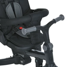 Велосипед с родительской ручкой MT 1036 black черный беговел фото 18