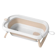 Детская ванночка для купания Carrello Mira CRL-17103 Dune Beige бежевая с подушкой