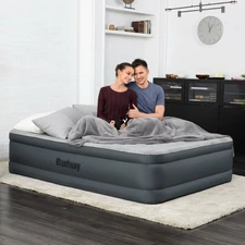 Надувная велюр кровать Intex 69075 размеры 203 х 152 х 46 см