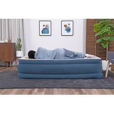 Надувная велюр кровать Intex 6713P размеры 191 х 97 х 46 см фото 41