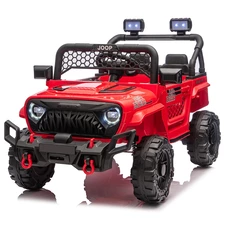 Детский электромобиль джип M 6325EBLR-3 красный с мягким сиденьем купить