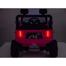 Детский электромобиль джип M 6325EBLR-8 розовый с мягким сиденьем фото 54