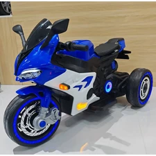 Детский мотоцикл на аккумуляторе M 6307EL-4 синий 2 мотора 25W купить