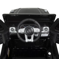 Детский электромобиль джип M 6236EBLR-2 черный Mercedes с кожаным сиденьем фото 31