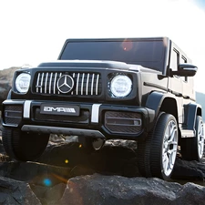 Детский электромобиль джип M 6236EBLRS-2 черный Mercedes автопокраска фото 16