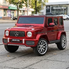 Детский электромобиль джип M 6236EBLRS-3 красный Mercedes автопокраска фото 41