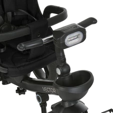 Трехколесный велосипед с ручкой El Camino Vector ME 1162-1 Night Black черный фото 31