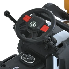 Детский электромобиль трактор M 6027EBLR-4 синий с прицепом фото 54