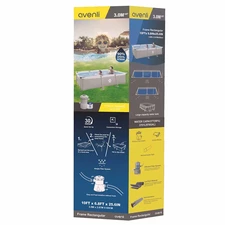 Каркасный бассейн Avenli 17771EU размер 300 х 207 х 66 см с фильтр-насосом фото 53