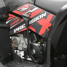 Квадроцикл AX125-2-3 черно-красный бензиновый двигатель 125 куб. фото 31