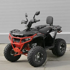 Квадроцикл AX125-2-3 черно-красный бензиновый двигатель 125 куб. фото 37