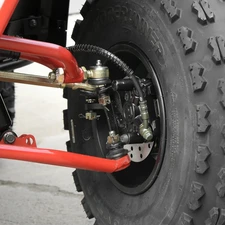 Квадроцикл AX125-2-3 черно-красный бензиновый двигатель 125 куб. фото 92