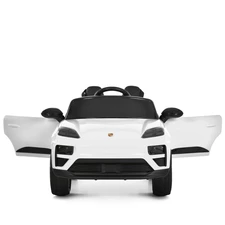 Детский электромобиль M 6314EBLR-1 Porsche белый с кожаным сиденьем купить