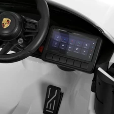 Детский электромобиль M 6314EBLR-1 Porsche белый с кожаным сиденьем фото 92