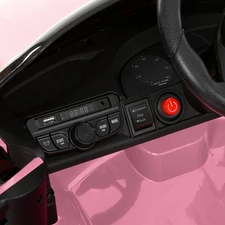 Детский электромобиль M 6314EBLR-3 Porsche красный с кожаным сиденьем фото 16