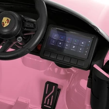 Детский электромобиль M 6314EBLR-3 Porsche красный с кожаным сиденьем фото 11