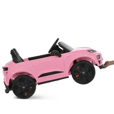 Детский электромобиль M 6314EBLR-3 Porsche красный с кожаным сиденьем фото 54