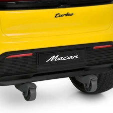 Детский электромобиль M 6314EBLR-6 Porsche желтый с кожаным сиденьем фото 31