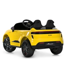 Детский электромобиль M 6314EBLR-6 Porsche желтый с кожаным сиденьем фото 37