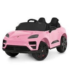 Детский электромобиль M 6314EBLR-8 Porsche розовый с кожаным сиденьем фото 37