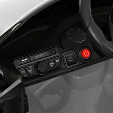 Детский электромобиль M 6314EBLR-11 Porsche серый с кожаным сиденьем фото 16