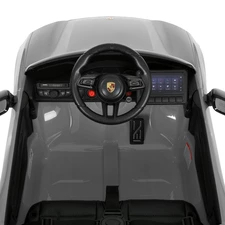 Детский электромобиль M 6314EBLR-11 Porsche серый с кожаным сиденьем фото 86