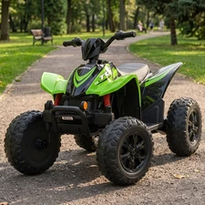 Детский квадроцикл M 6309EL-5 Honda зеленый мягкое сиденье