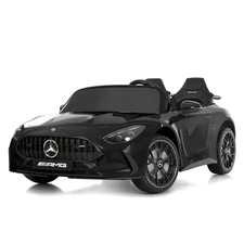 Двухместный детский электромобиль M 6315EBLRS-2(24V) черный Mercedes с автопокраской фото 37