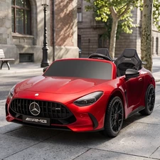 Двухместный детский электромобиль M 6315EBLRS-3(24V) красный Mercedes с автопокраской