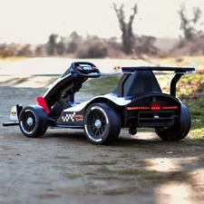 Детский электрокарт M 6322EBLR-1 белый с пультом управления фото 86