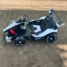 Детский электрокарт M 6322EBLR-1 белый с пультом управления фото 92