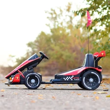 Детский электрокарт M 6322EBLR-3 красный с пультом управления фото 37